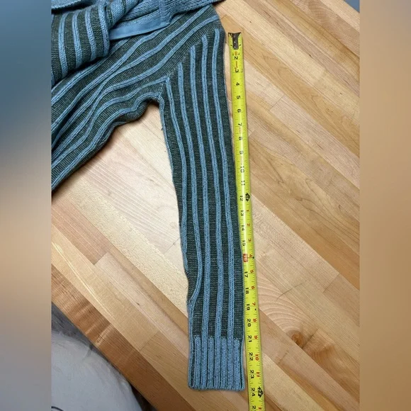 BKE Blue and Gray Striped Cardigan - Picture 6 of 7